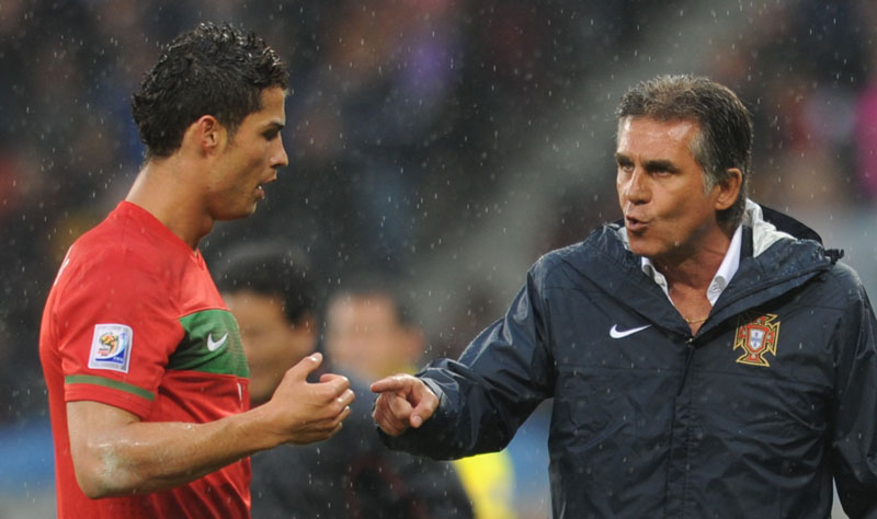 Carlos Quieroz and Cristiano Ronaldo